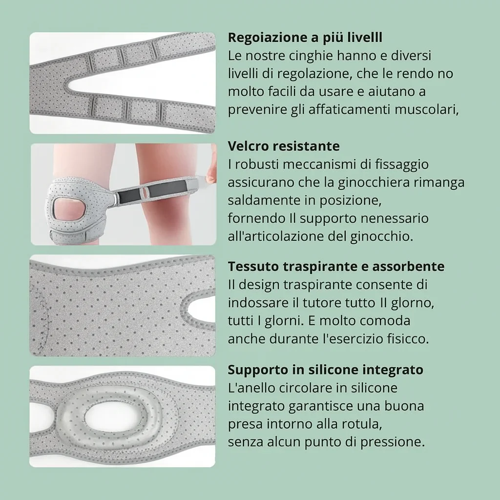 Ginocchiera rotulea NeuroGinocchia — Riallinea l'articolazione del ginocchio durante i movimenti - Image 4
